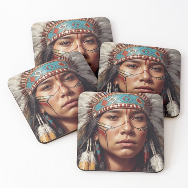 Item preview, Portrait of a Native American Woman – Ethnic designed and sold by Danh Style.