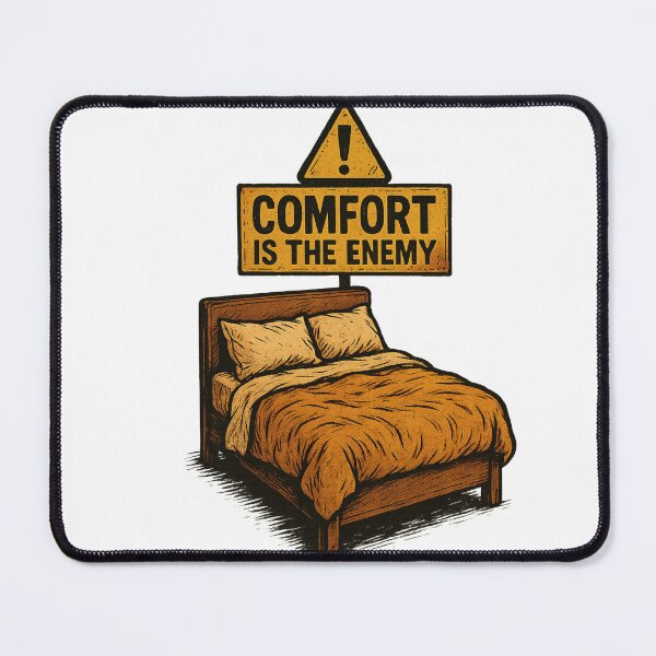 Item preview, Comfort is the Enemy | Push Beyond Limits & Embrace Growth Design - Perfect for Go-Getters & Achievers designed and sold by MafiaCreation.