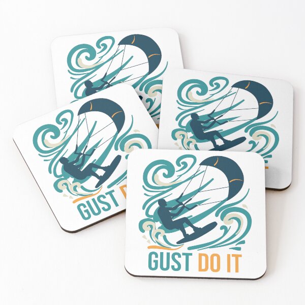 Item preview, Funny Kiteboarding Pun Gust Do It designed and sold by whyitsme.
