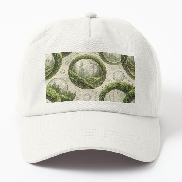 Item preview, Surreal Forest Scene with Moss Covered Portals and Floating Bubbles designed and sold by Creative88Art.