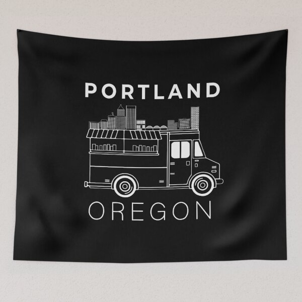 Item preview, Portland Oregon Food Truck Portland Skyline Souvenir designed and sold by DSWShirts.