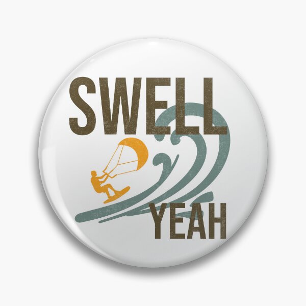 Item preview, Funny Kiteboarding Pun Swell Yeah designed and sold by whyitsme.