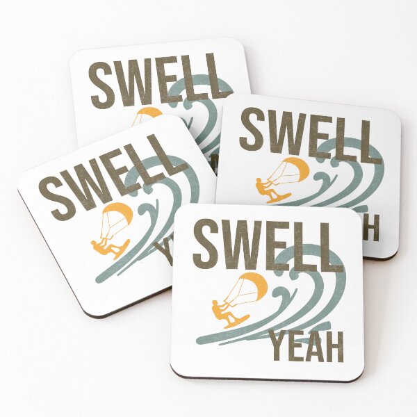 Item preview, Funny Kiteboarding Pun Swell Yeah designed and sold by whyitsme.