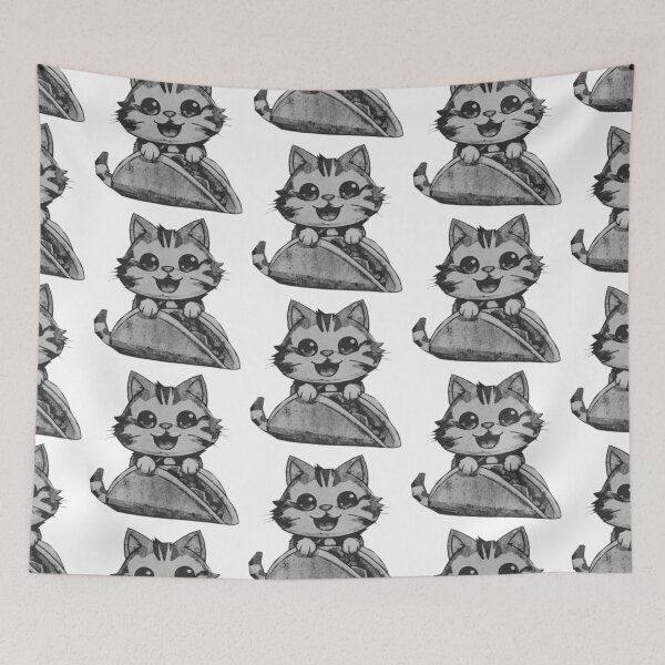 Item preview, CUTE YUMMY TACO CAT designed and sold by kinpirks.