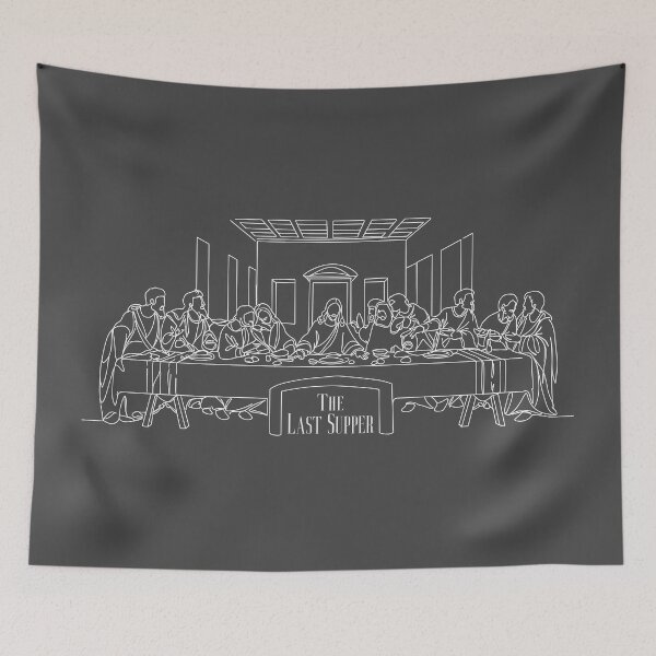 Item preview, The Last Supper - Minimalist Line Art Inspired by Da Vinci designed and sold by store-wasabi.