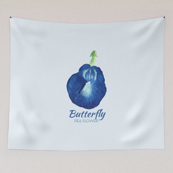 Item preview, butterfly pea flower designed and sold by Wordsmith-Wear.