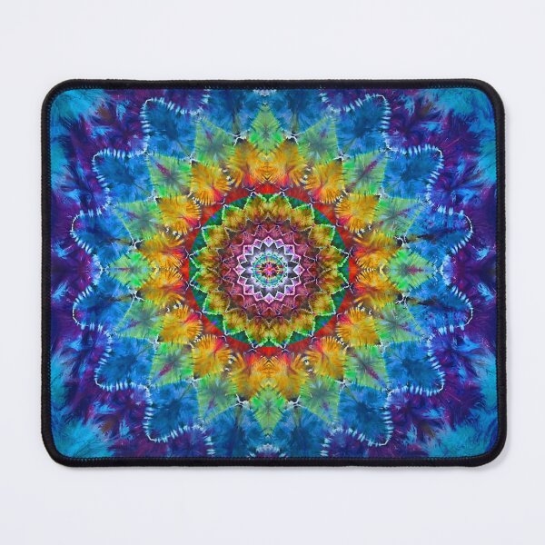 Item preview, Rainbow Tie Dye Mandala Sunflower designed and sold by AuroraXGreen.