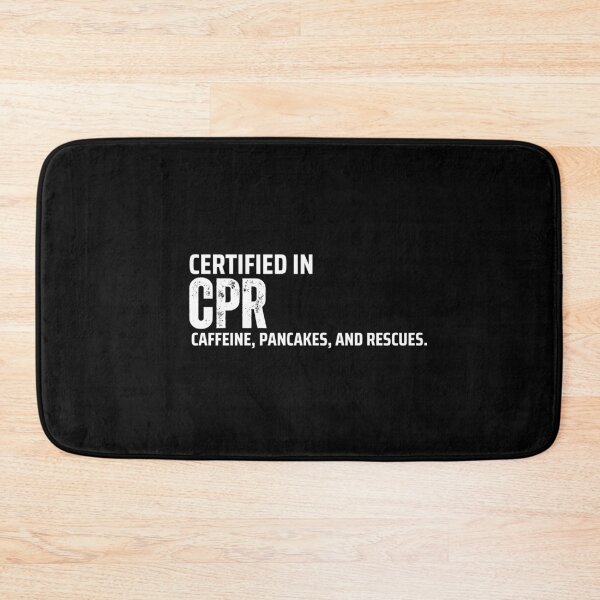 Item preview, Certified in CPR. Caffeine, pancakes and rescues - Funny Firefighter designed and sold by mimiscreativity.