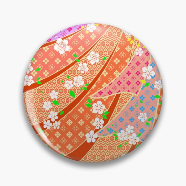 Item preview, Floral Ribbon Kimono Pattern designed and sold by urrin DESIGN.