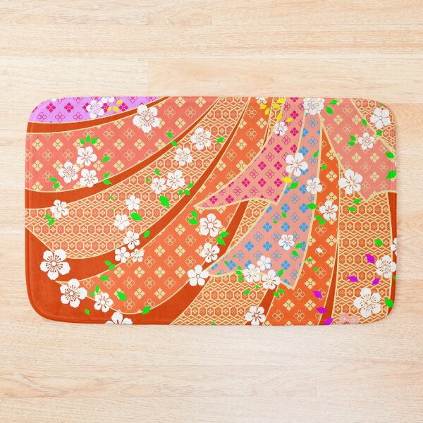 Item preview, Floral Ribbon Kimono Pattern designed and sold by urrin DESIGN.