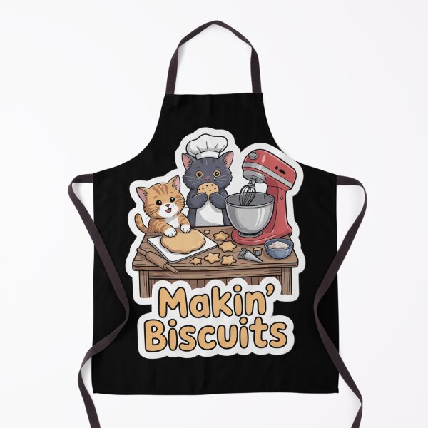 Item preview, Kitty Biscuits – Cute Kitty Making Bread Funny Gift for a Cat Mom designed and sold by FeelCreations.