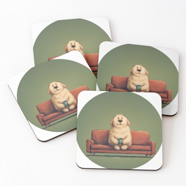 Item preview, Morning Brew & Fluffy Paws: A Dog's Day In designed and sold by ForeverPrintsOK.
