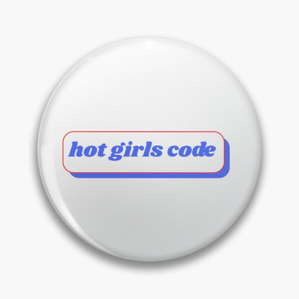Item preview, Hot Girls Code (Blue & Red Sticker) designed and sold by ChiWellness Shop.