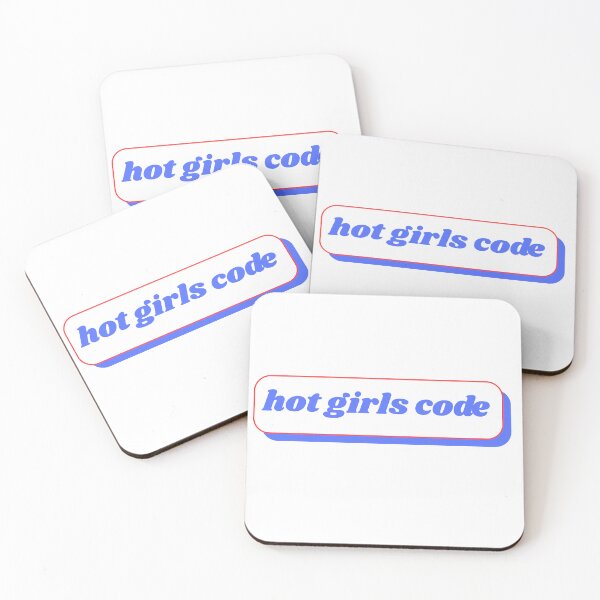 Item preview, Hot Girls Code (Blue & Red Sticker) designed and sold by ChiWellness Shop.