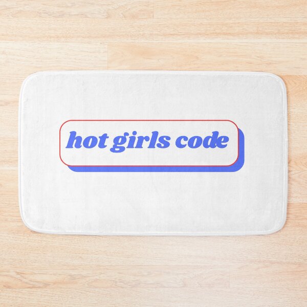 Item preview, Hot Girls Code (Blue & Red Sticker) designed and sold by ChiWellness Shop.