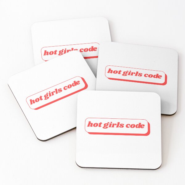 Item preview, Hot Girls Code (Red Sticker) designed and sold by ChiWellness Shop.