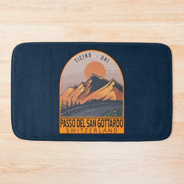 Item preview, Gotthard Pass Switzerland Retro Travel Emblem designed and sold by KrisSidDesigns.