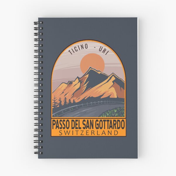 Item preview, Gotthard Pass Switzerland Retro Travel Emblem designed and sold by KrisSidDesigns.
