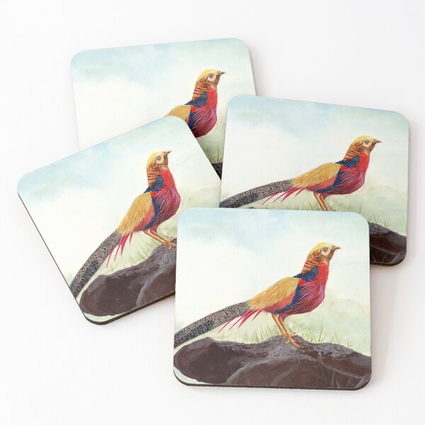 Item preview, Hand Painted Golden Pheasant  designed and sold by MeshaArts.