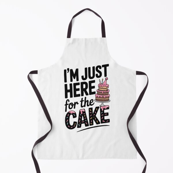 Item preview, I’m Just Here For The Cake | Funny Party Quote designed and sold by HustleBossLady247.