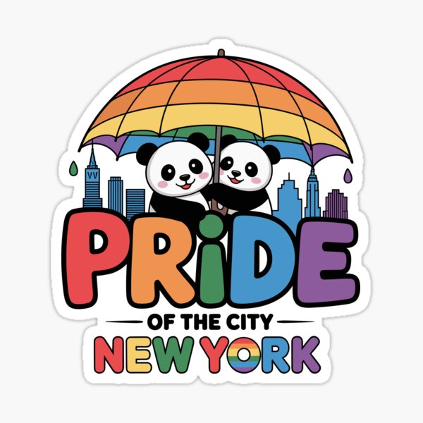 Item preview, Pride of New York Pandas designed and sold by Artistry Hive.