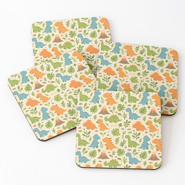 Item preview, Cute Mini Dinosaurs Seamless Pattern designed and sold by Omaralaa.