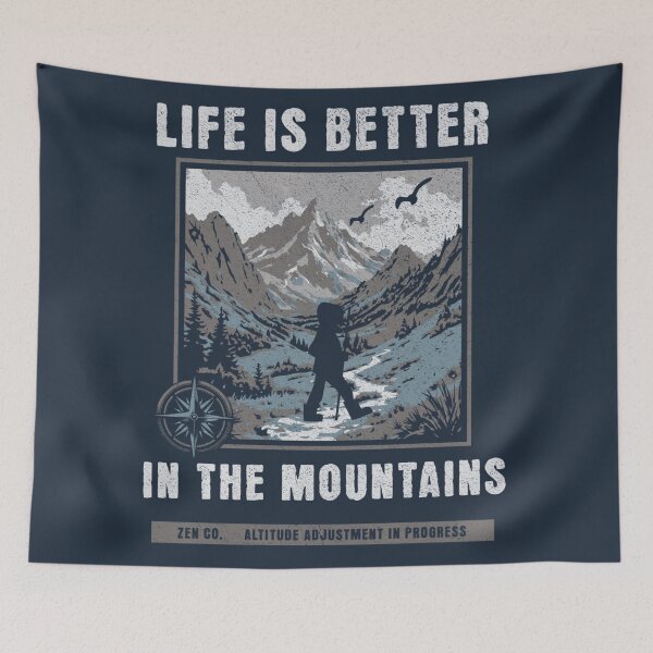 Item preview, Life is Better in the Mountains designed and sold by BaffledSnout.