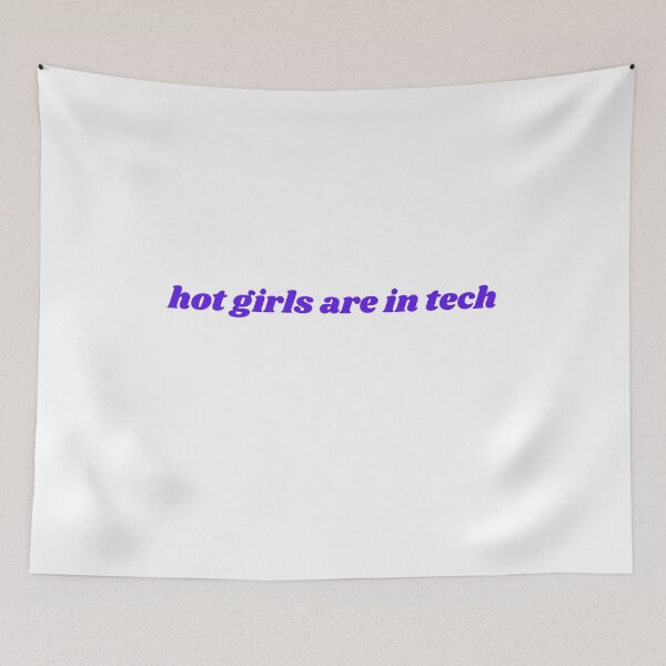 Item preview, hot girls are in tech (purple sticker) designed and sold by ChiWellness Shop.