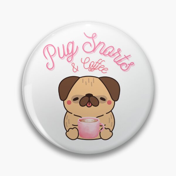 Item preview, Pug Snorts and Coffee designed and sold by LogisticalMom.