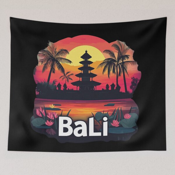 Item preview, Bali Temple at Sunset designed and sold by Myra365Art.