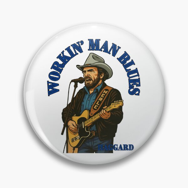 Item preview, Merle Haggard Outlaw Soul – Vintage Country Music Art Workin' Man Blues designed and sold by SirJohnnyofDirt.