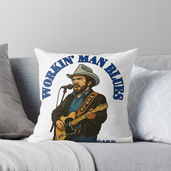 Item preview, Merle Haggard Outlaw Soul – Vintage Country Music Art Workin' Man Blues designed and sold by SirJohnnyofDirt.