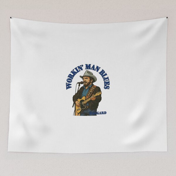Item preview, Merle Haggard Outlaw Soul – Vintage Country Music Art Workin' Man Blues designed and sold by SirJohnnyofDirt.