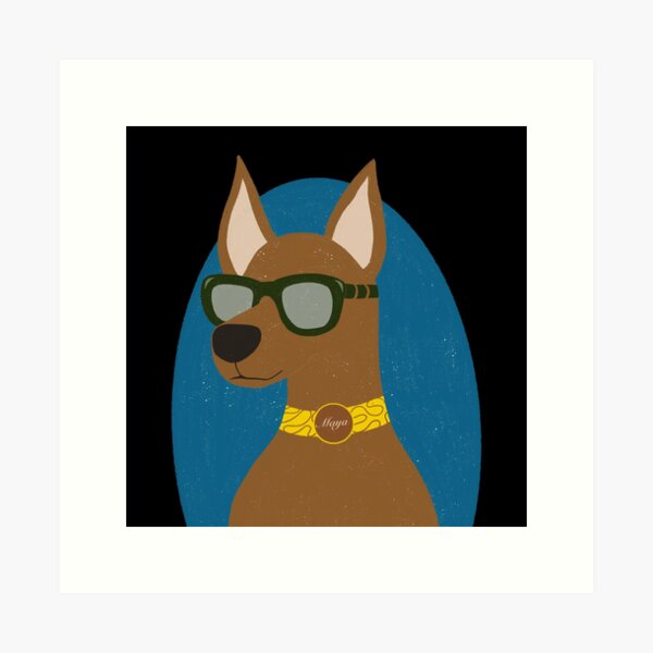 Aperçu de l'œuvre Portrait de chien cool – Maya, le chiot élégant aux nuances créée et vendue par WhispersDream.