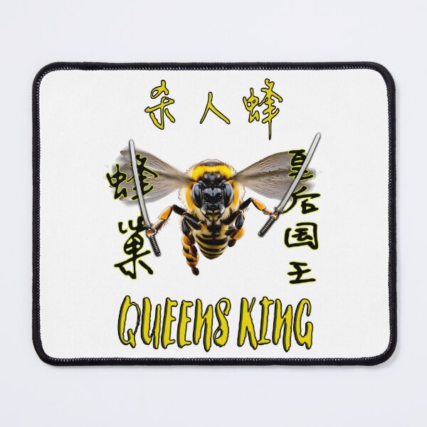 Item preview, Bee Kings Queen Depiction of Bee with Kung Fu Weapons designed and sold by picaflorstore.