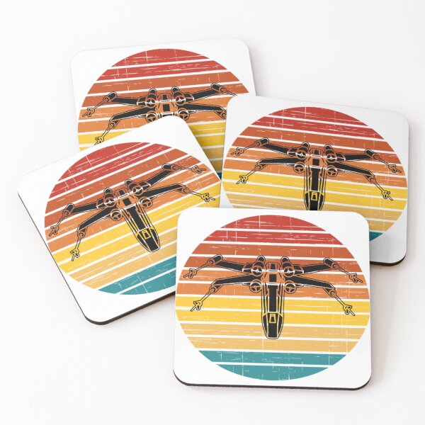 Item preview, X-Wing retro Setting sun designed and sold by BarracksWear.