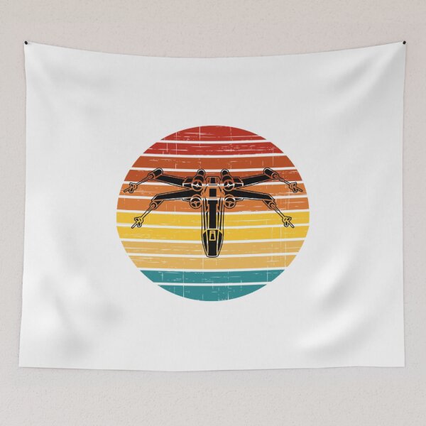 Item preview, X-Wing retro Setting sun designed and sold by BarracksWear.