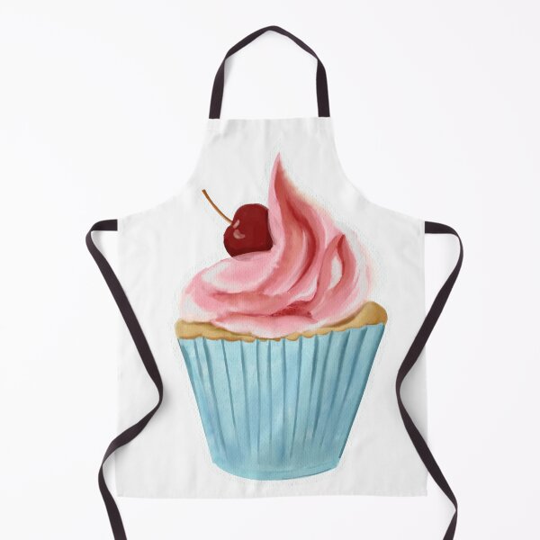 Item preview, Cherry Cream Muffin – Whimsical Watercolor Treat designed and sold by Pragatee.