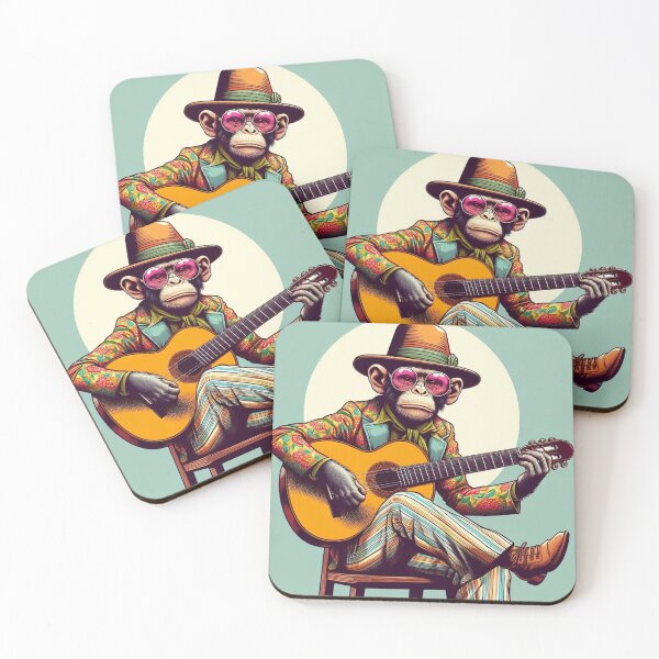 Item preview, Monkey guitar playing designed and sold by Dogandesighn.
