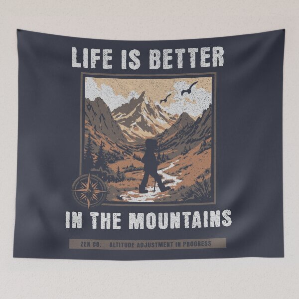 Item preview, Life is Better in the Mountains designed and sold by BaffledSnout.