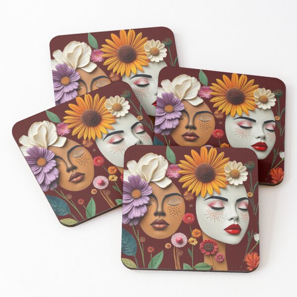 Item preview, Flowers of the Face: Beauty in Variety Flowers and Masks: A Fusion of Nature and Art designed and sold by Nok-Thep.