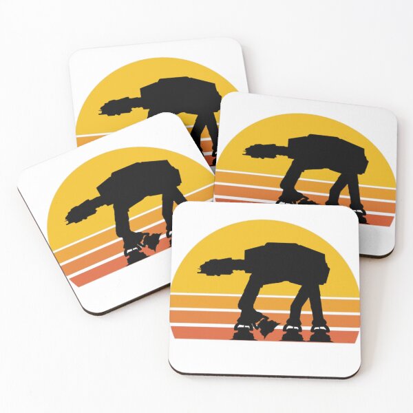 Item preview, AT-AT Retro Setting Sun designed and sold by BarracksWear.