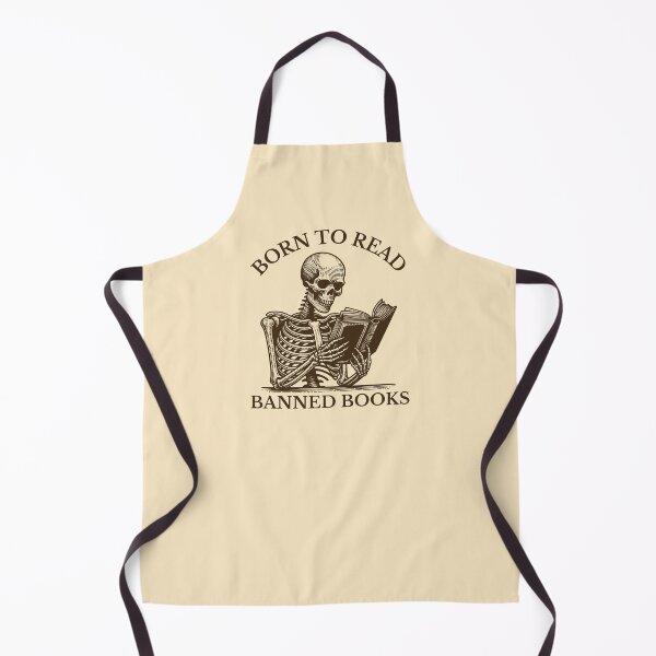 Item preview, Born To Read Banned Books Reading Skeleton designed and sold by KLArtzStore.