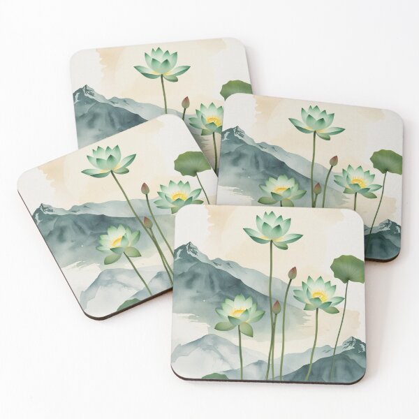 Item preview, Summit Lotus Watercolor Asana Fusion designed and sold by Zakrytos ★★★★★.