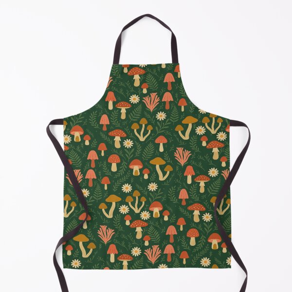 Item preview, Whimsical Folk Mushroom Pattern – Cottagecore Forest Print for Pillows, Fabric, Tech Cases & Home Goods designed and sold by Andrea Lauren.