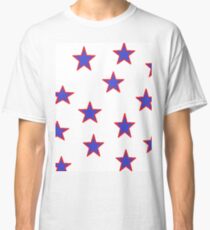 American Red White and Blue by Jean Tippens Classic T-Shirt