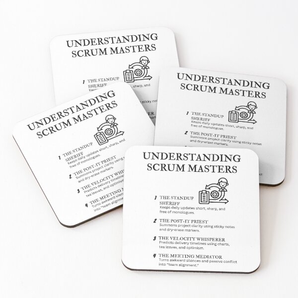 Item preview, Understanding Scrum Masters – Funny Agile Ritual Definitions designed and sold by PsyFlow35.