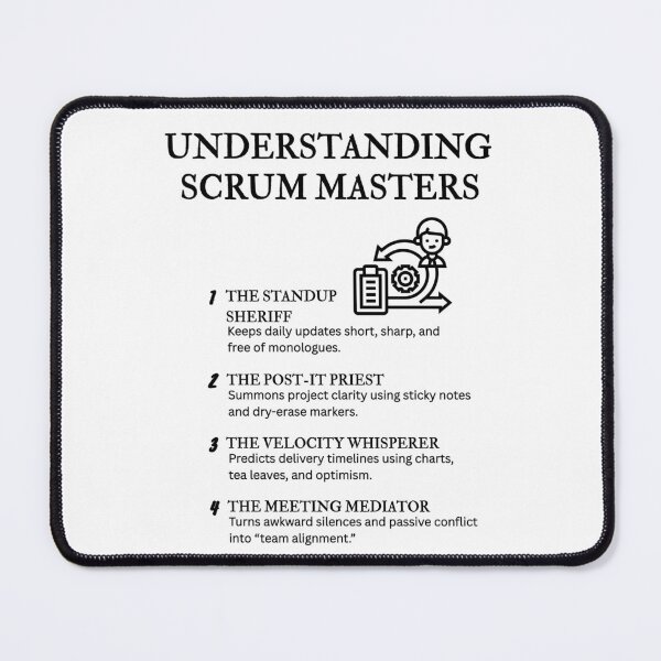 Item preview, Understanding Scrum Masters – Funny Agile Ritual Definitions designed and sold by PsyFlow35.