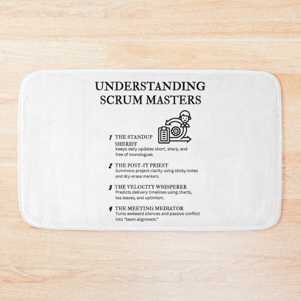 Item preview, Understanding Scrum Masters – Funny Agile Ritual Definitions designed and sold by PsyFlow35.