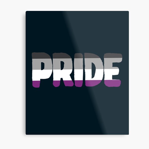 Pride Asexual Metal Print